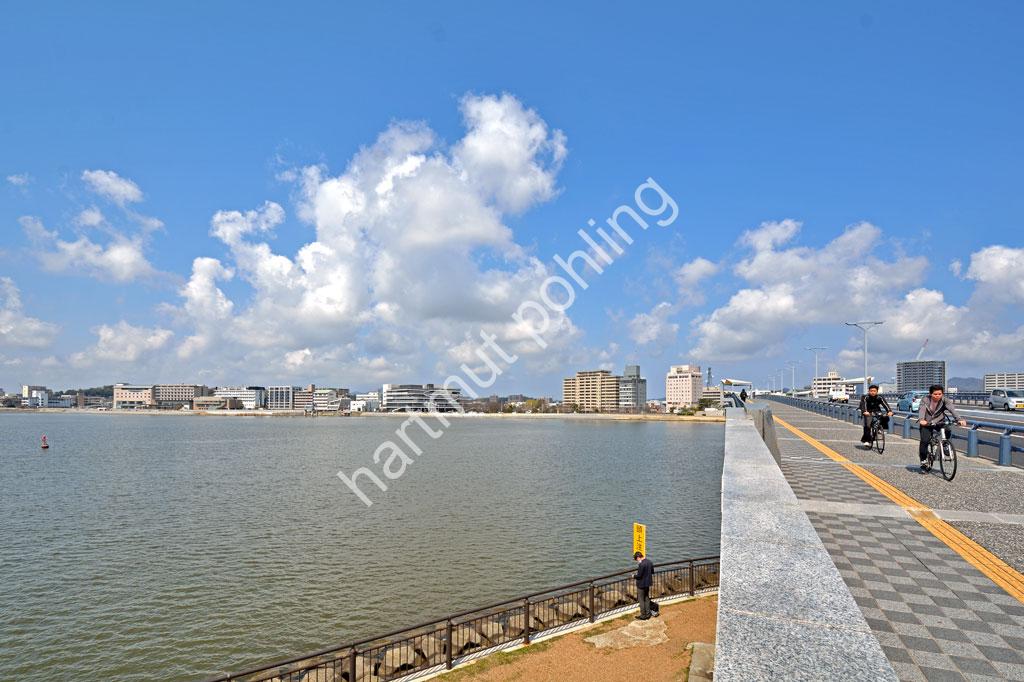 JAPAN-STADT-MATSUE-OHASHI-BRIDGE