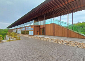 Meditation centre with an extraordinary wooden architecture amidst unspoilt nature